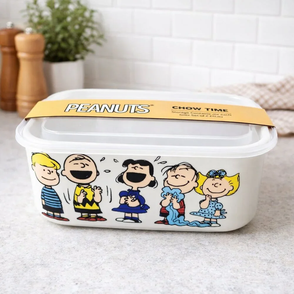 Peanuts Lunch Box – Snoopy & Friends Stoneware Food Container w/ Lid